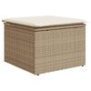vidaXL 5-delige Loungeset met kussens poly rattan beige