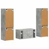 vidaXL Tv-meubelset 5 pcs Beton Grijs Bewerkt hout