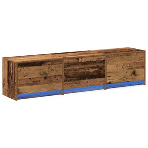vidaXL TV-kast Oudhout Bewerkt hout