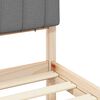 vidaXL Bedframe met Gevoerd Hoofdgedeelte Lichtgrijs 180 x 200 cm