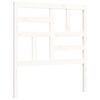 vidaXL Bedframe met hoofdbord massief hout wit