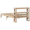 vidaXL Bedframe met hoofdbord massief grenenhout 90x190 cm