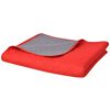 vidaXL Dubbelzijdige quilt bedsprei rood en grijs 220x240 cm