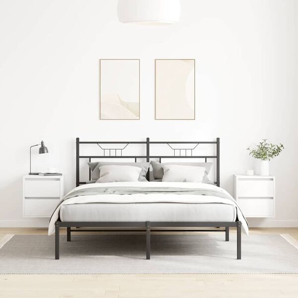 vidaXL Nachtkastjes wandgemonteerd 2 st 38x34x40 cm wit