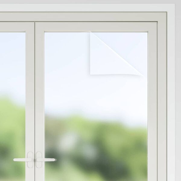 vidaXL Raamfolies 5 st statisch mat PVC grijs