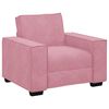 vidaXL 3-delige Loungeset met kussens fluweel roze