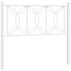 vidaXL Vervangend hoofdbord 100 cm metaal wit