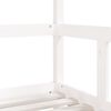 vidaXL Kinderbedframe 70x140 cm massief grenenhout wit