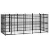 vidaXL Hondenkennel 9,22 m&sup2; staal