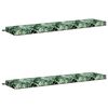 vidaXL 2-delige Bankkussens SOEST 2 st 100% Polyester Bladpatroon