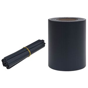 vidaXL Privacystrip 35x0,19 m PVC mat donkergrijs