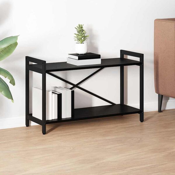 vidaXL Boekenkast Zwart Eiken 40 x 30 x 85 cm Bewerkt hout