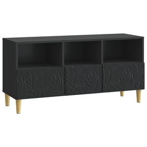 vidaXL TV-kast 102 x 34,5 x 50 cm Zwart Bewerkt hout