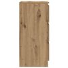 vidaXL Dressoir 37,5x35x76 cm bewerkt hout artisanaal eikenkleurig