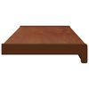 vidaXL Raamsokkel Bruin Hout 80 x 20 x 4,5 cm PVC