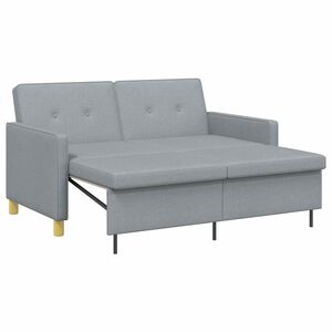 vidaXL Uittrekbare Slaapbank Lichtgrijs 154 x 94,5 x 80,5 cm