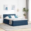vidaXL Opbergbed met matras met matras Blauw 140 x 190 cm Bewerkt hout