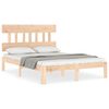 vidaXL Bedframe zonder matras massief grenenhout 140x190 cm