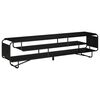 vidaXL TV-standaard 180 x 36 x 45 cm Zwart eiken Bewerkt hout