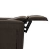 vidaXL Massagestoel stof donkerbruin