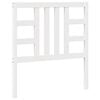 vidaXL Hoofdbord 96x4x100 cm massief grenenhout wit