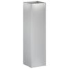 vidaXL Plantenbak zilver 20 x 20 x 75 cm Gegalvaniseerd staal