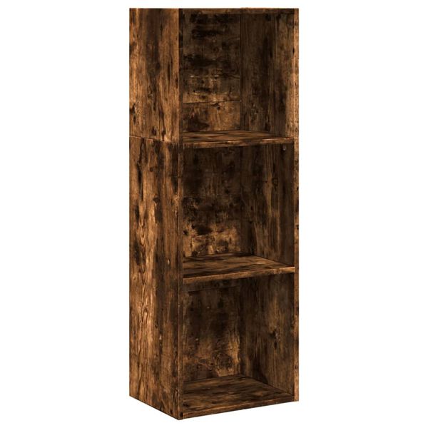 vidaXL Boekenkast 40x30x114 cm bewerkt hout gerookt eikenkleurig