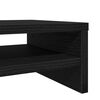vidaXL Monitorstandaard 100x24x13 cm zwart eikenhout
