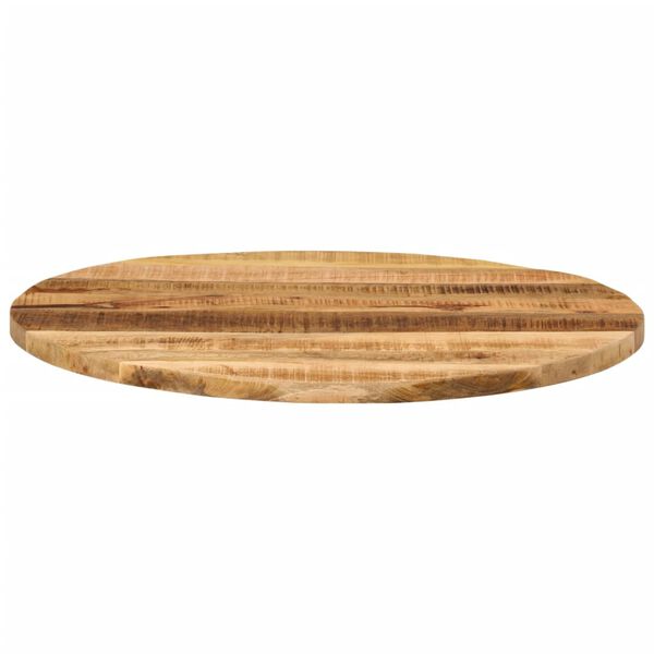 vidaXL Tafelblad rond &Oslash; 90x2,5 cm massief ruw mangohout