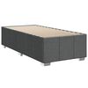 vidaXL Boxspring met matras stof donkergrijs 80x200 cm