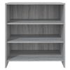 vidaXL Dressoir 70x40,5x75 cm bewerkt hout grijs sonoma eikenkleurig