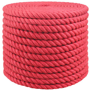 vidaXL Jute Touw 24 mm Rood 100% Tossa jute