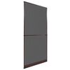 vidaXL Scharnierend Insectenscherm Bruin en zwart 100 x 215 cm