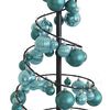 vidaXL LED-kerstboom met kerstballen 80 LEDs warm wit 120 cm