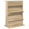 vidaXL Tijdschrift Rek Sonoma Eiken 70 x 41 x 96 cm Bewerkt hout