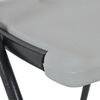 vidaXL Barstoelen inklapbaar 2 st HDPE en staal wit