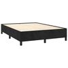 vidaXL Bedframe zonder matras 140x190 cm fluweel zwart