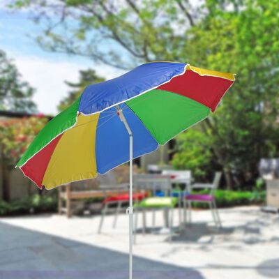 HI Strandparasol 150 cm meerkleurig