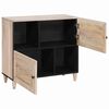vidaXL Dressoir Wit Massief mango-hout en samengesteld hout