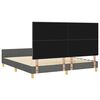 vidaXL Bedframe met hoofdeinde Donkergrijs 180 x 200 cm Stof
