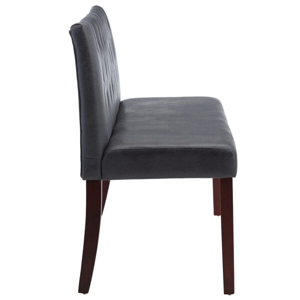 vidaXL Bankje 148,5 cm kunstsu&egrave;de grijs