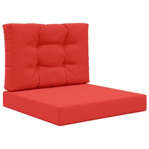 vidaXL Buiten bankkussen 2 pcs Rood Polyester