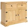 vidaXL Keuken Trolley met lade 2 pcs Honing Wax 112 x 70 x 91,5 cm