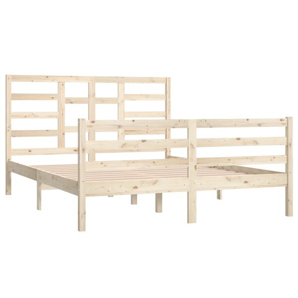 vidaXL Bedframe massief hout 150x200 cm