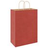 vidaXL Papieren zakken 50 st met hengsels 32x17x44 cm rood