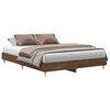 vidaXL Bedframe zonder matras 140x200 cm spaanplaat bruin eikenkleurig