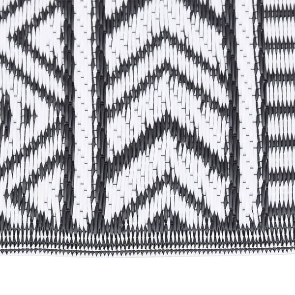 vidaXL Buitenkleed ARAKIL 190x290 cm polypropeen zwart