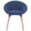 vidaXL Eetkamerstoelen 2 st stof blauw