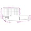 vidaXL Bedframe zonder matras stof lichtgrijs 200x200 cm