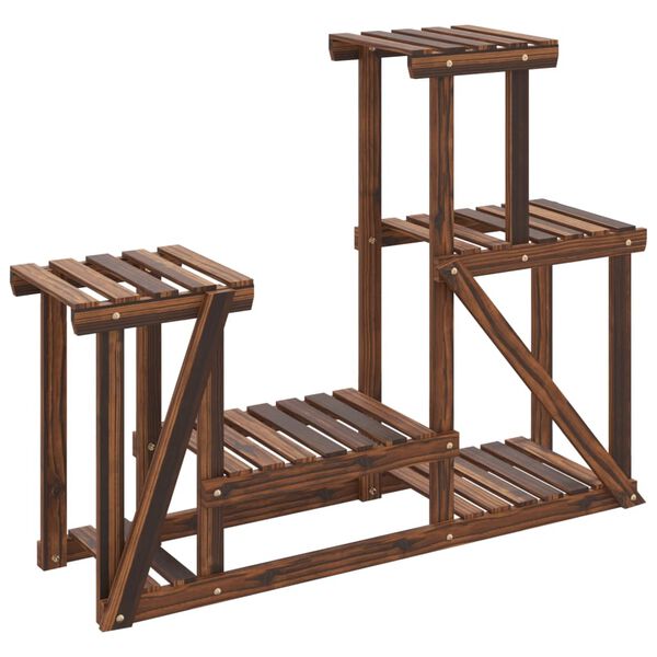 vidaXL Plantenstandaard 90x25x73,5 cm massief vurenhout